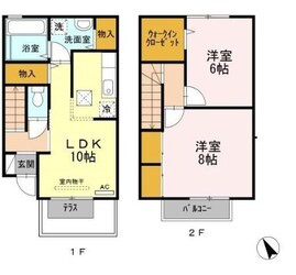 筑前垣生駅 徒歩6分 1-2階の物件間取画像